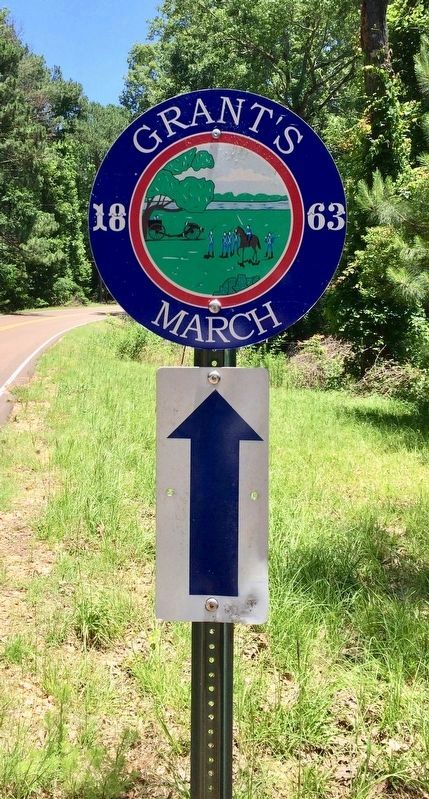 Grant's 1863 March up the Old Port Gibson Road image. Click for full size.