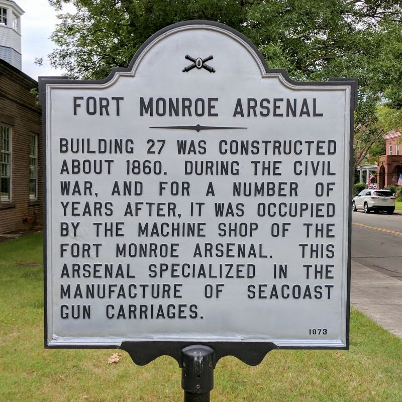 Fort Monroe Arsenal Marker image. Click for full size.
