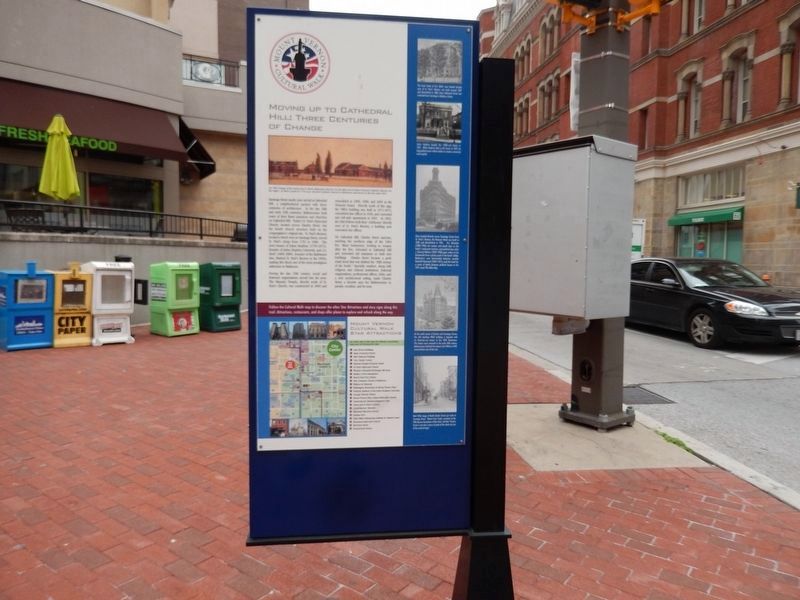 Moving Up To Cathedral Hill: Three Centuries of Change Marker-Front side image. Click for full size.