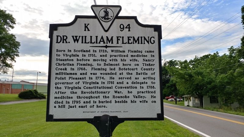 Dr. William Fleming Marker image. Click for full size.