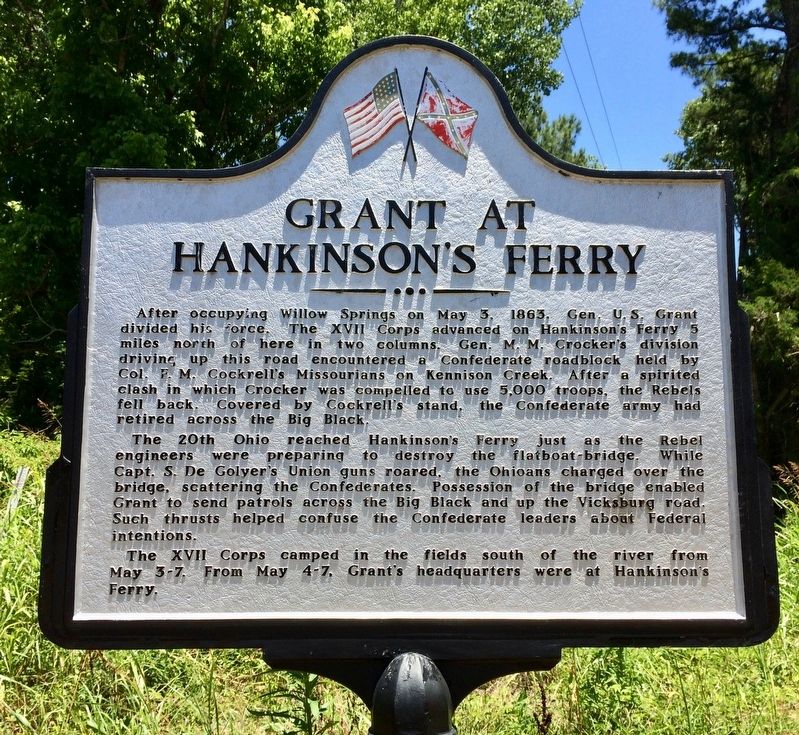 Grant at Hankinson's Ferry Marker image. Click for full size.