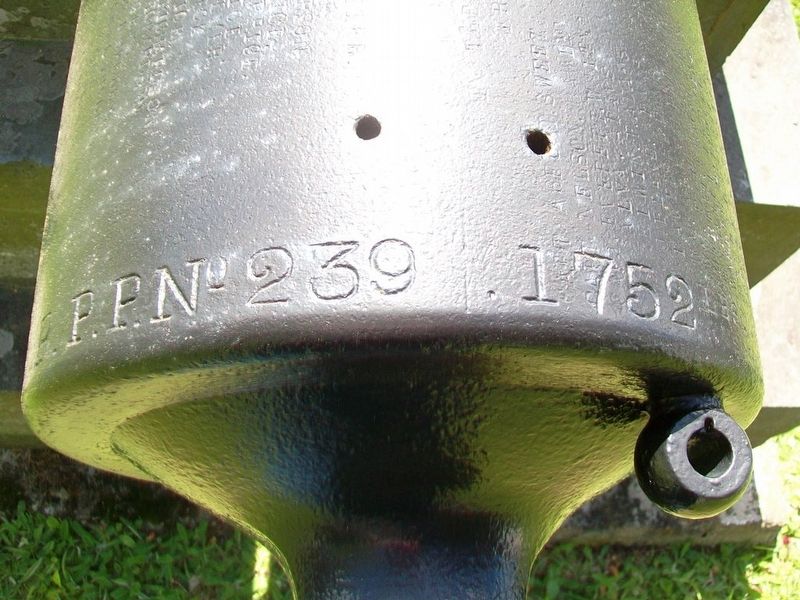 Civil War Memorial Cannon Detail image. Click for full size.