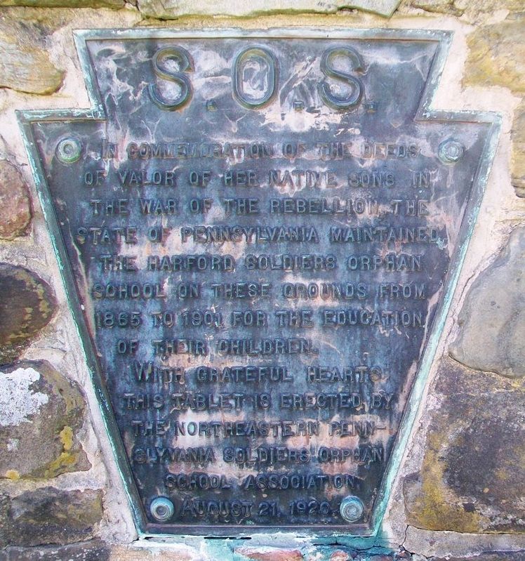 Soldiers Orphan School Marker image. Click for full size.