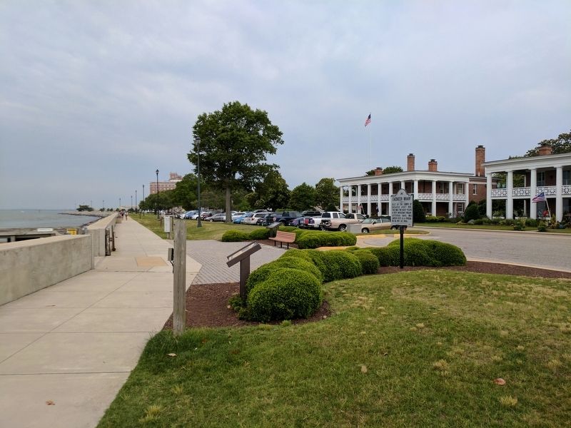 Fort Monroe Seawall History Marker. Click for full size. Fort Monroe Seawall History Marker image. Click for full size.