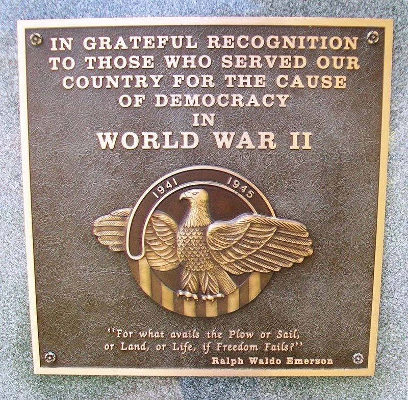 War Memorial WWII Marker image. Click for full size.