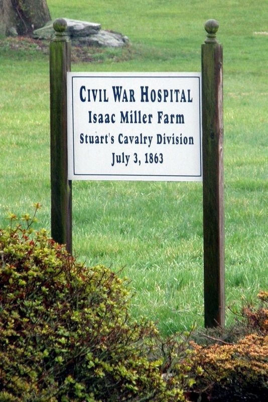 Civil War Hospital Marker. Click for full size. Civil War Hospital Marker image. Click for full size.