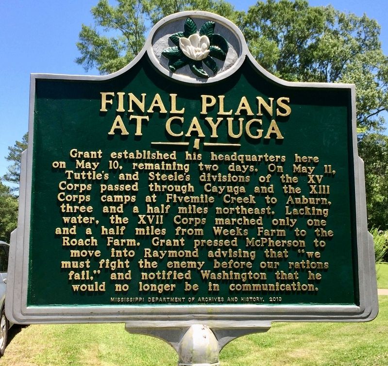 Final Plans at Cayuga Marker image. Click for full size.