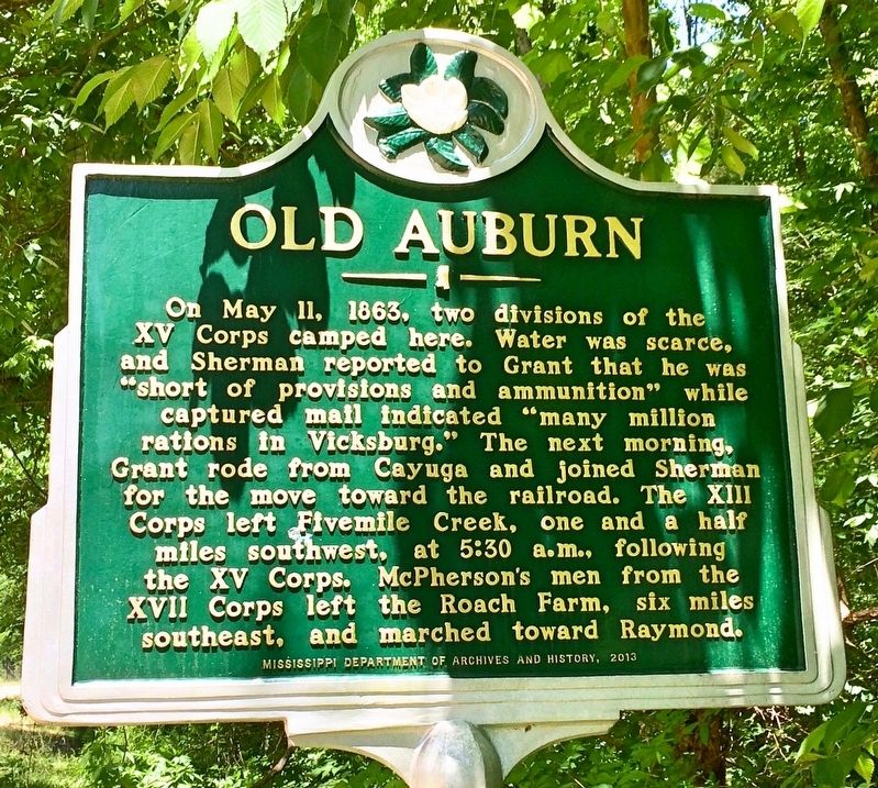 Old Auburn Marker image. Click for full size.