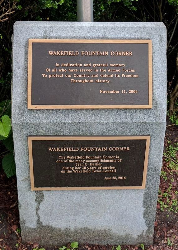 Wakefield Fountain Corner Memorial image. Click for full size.