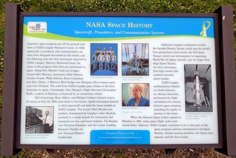 NASA Space History Marker image. Click for full size.