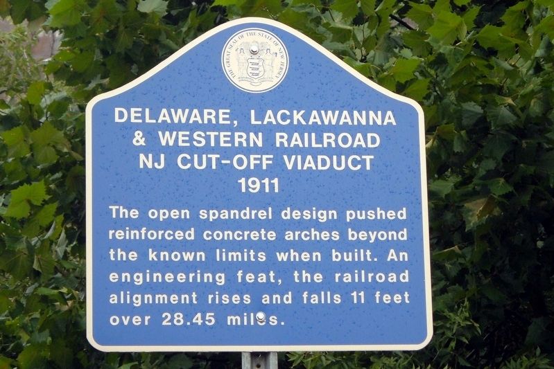 Delaware, Lackawanna and Western Railroad Marker image. Click for full size.