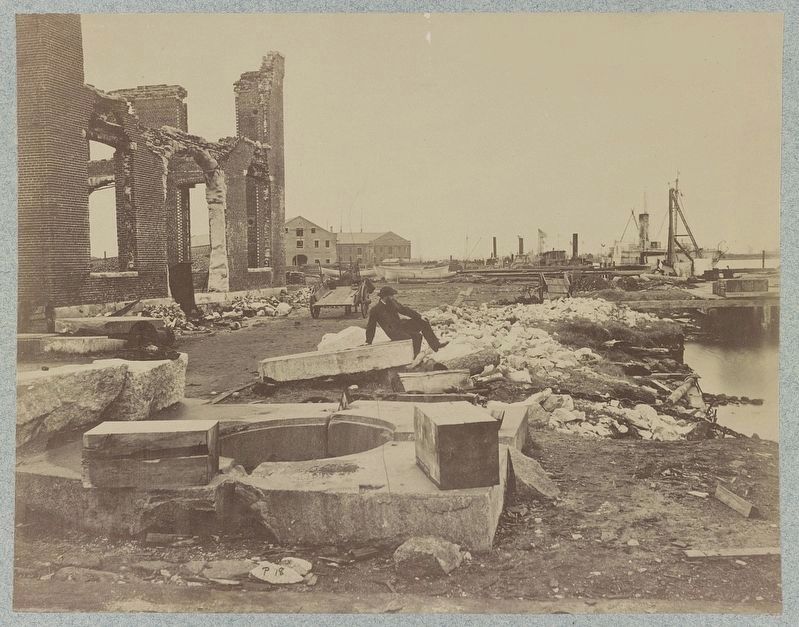 Ruins of Norfolk Navy Yard image. Click for full size.
