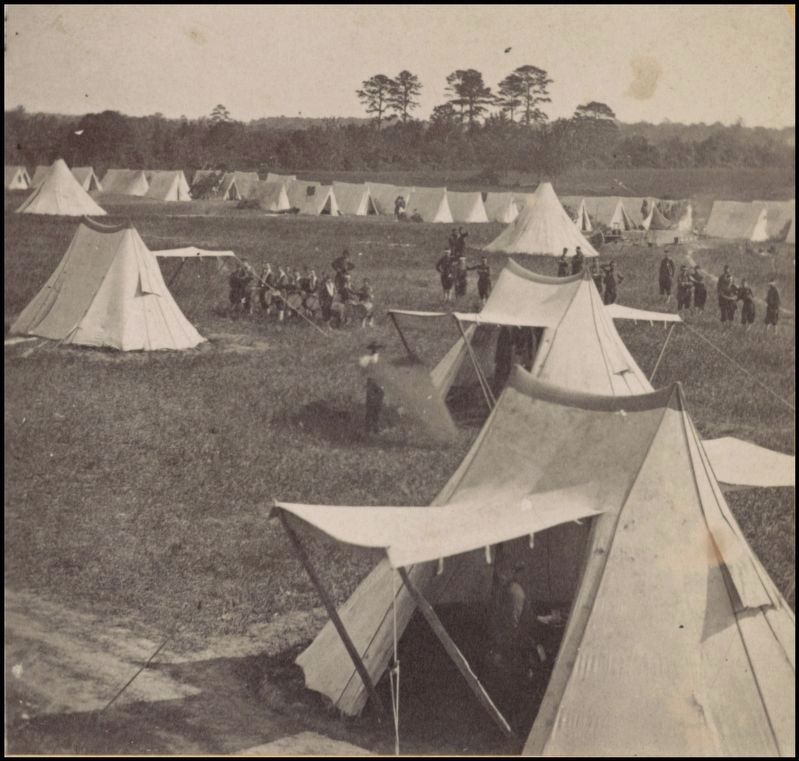 Camp Hamilton near Fortress Monroe, Va. image. Click for full size.