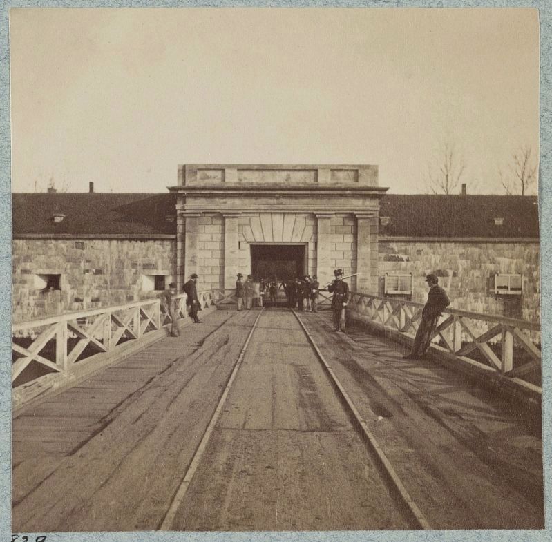 Sally port, Fort Monroe, Va. image. Click for full size.