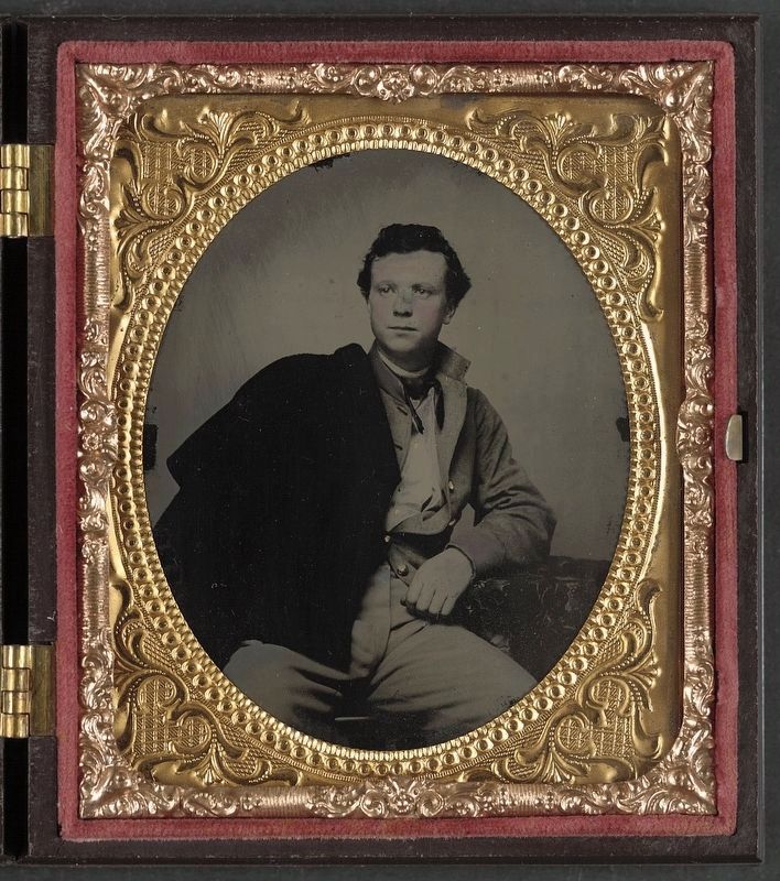 Unidentified soldier in Richmond Howitzers uniform. Click for full size. Unidentified soldier in Richmond Howitzers uniform image. Click for full size.
