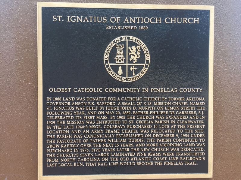 St. Ignatius of Antioch Church Marker image. Click for full size.