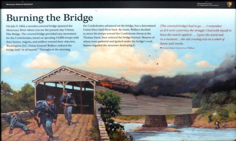 Burning the Bridge Marker image. Click for full size.