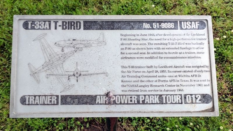 T-33A T-Bird Marker image. Click for full size.