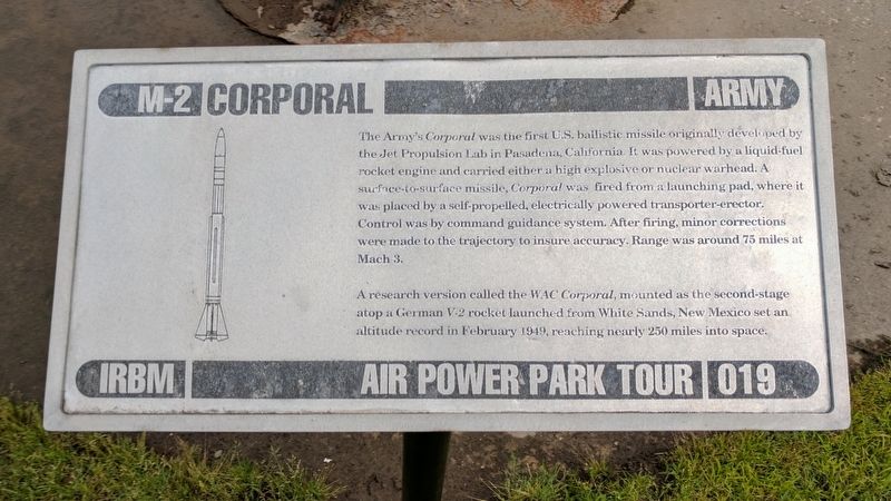 M-2 Corporal Marker. Click for full size. M-2 Corporal Marker image. Click for full size.