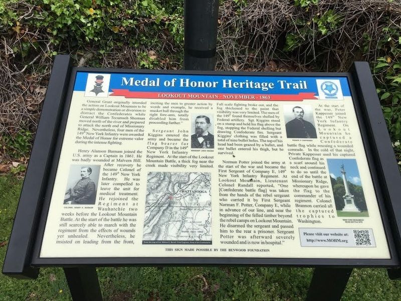 Medal of Honor Heritage Trail Marker image. Click for full size.
