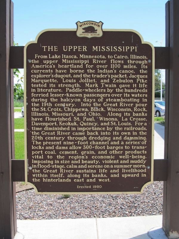 The Upper Mississippi Marker image. Click for full size.