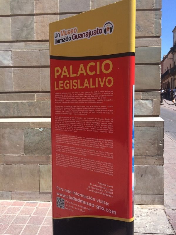 The Legislative Palace Marker image. Click for full size.