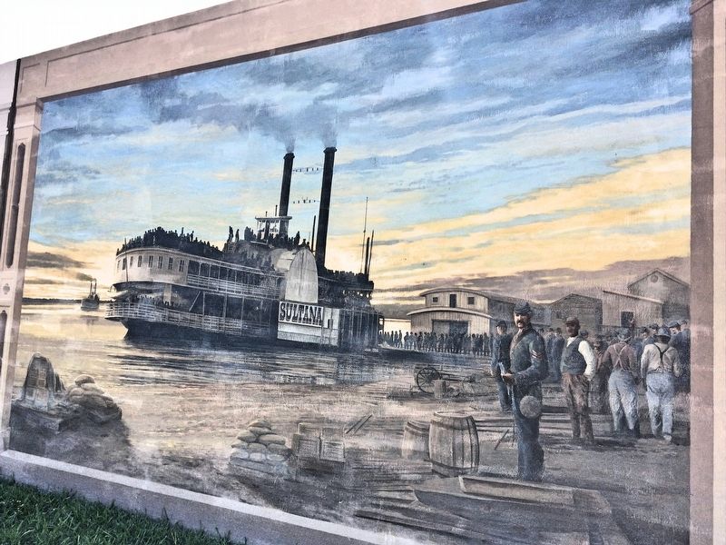 The Sultana's Last Voyage Mural image. Click for full size.