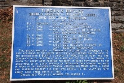 National Park Service Tablet Dealing With Turchin's Brigade image. Click for full size.