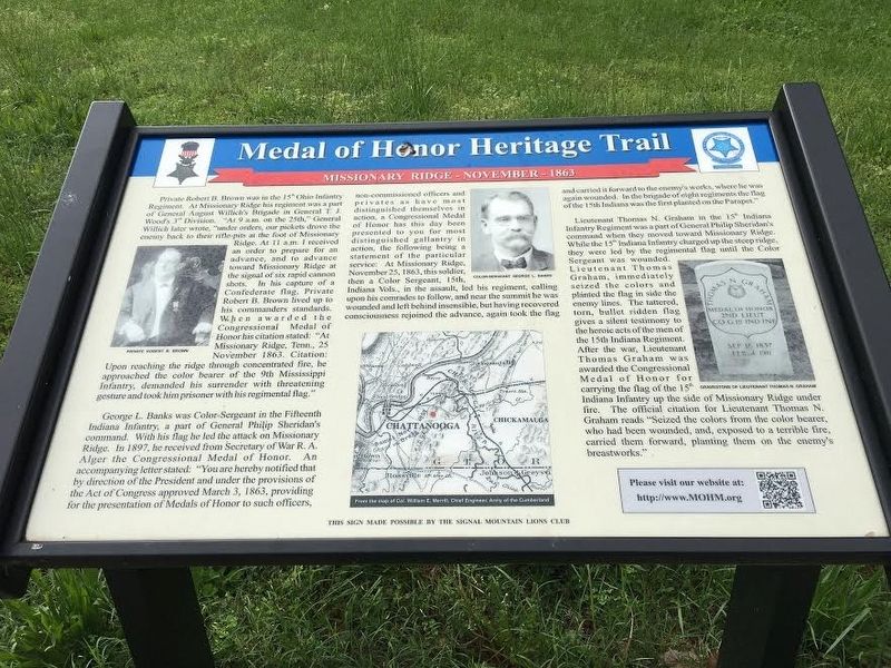Medal of Honor Heritage Trail Marker image. Click for full size.