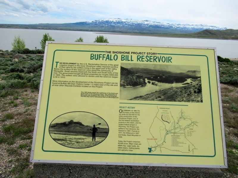 Buffalo Bill Reservoir Marker image. Click for full size.
