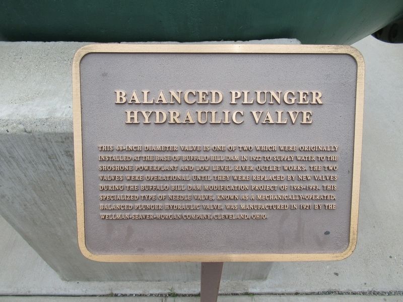 Balanced Plunger Hydraulic Valve Marker image. Click for full size.