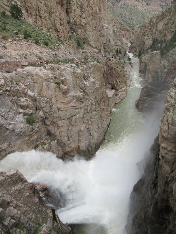 Buffalo Bill Dam. Click for full size. Buffalo Bill Dam image. Click for full size.