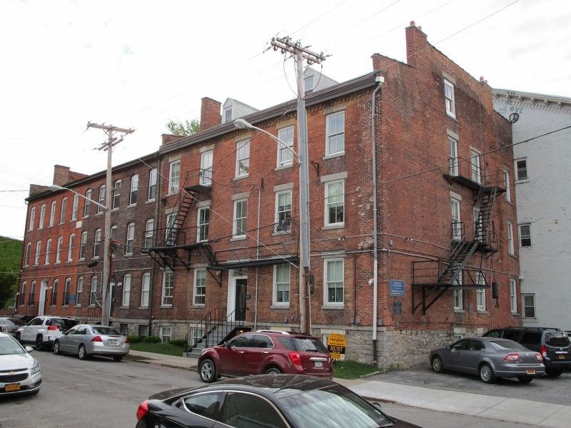 Former Site of Sisters of Charity Hospital & Marker. Click for full size. Former Site of Sisters of Charity Hospital & Marker image. Click for full size.