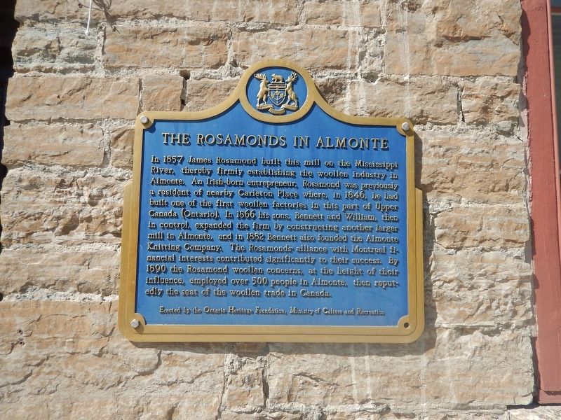 The Rosamonds in Almonte Marker. Click for full size. The Rosamonds in Almonte Marker image. Click for full size.