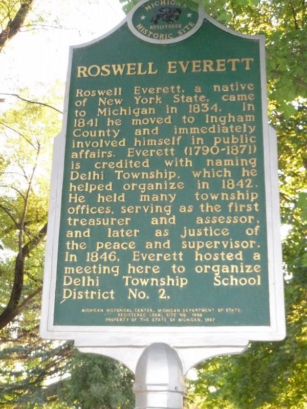 Roswell Everett Marker. Click for full size. Roswell Everett Marker image. Click for full size.