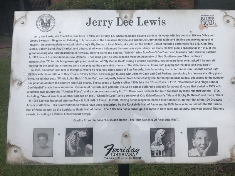 Jerry Lee Lewis Marker image. Click for full size.