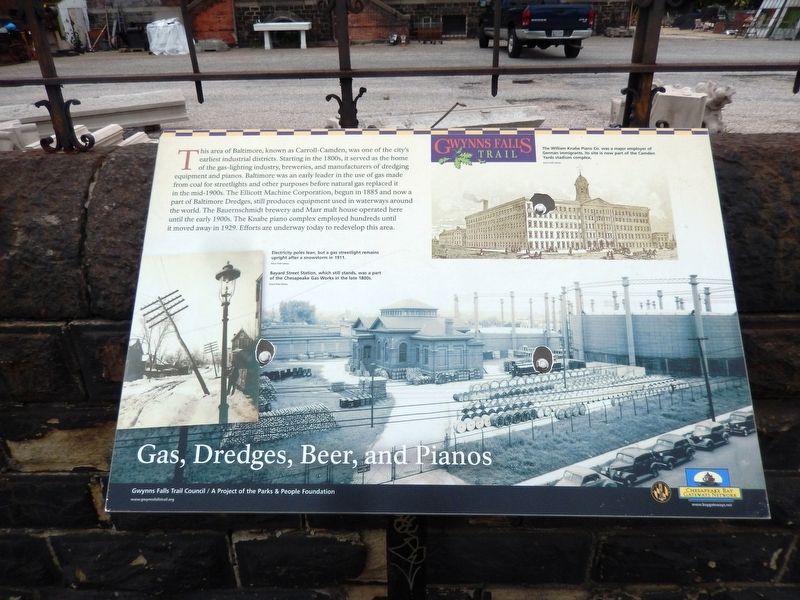 Gas, Dredges, Beer, and Pianos Marker image. Click for full size.