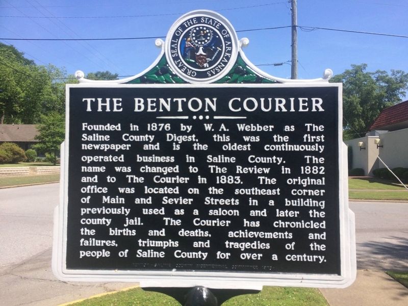 The Benton Courier Marker image. Click for full size.