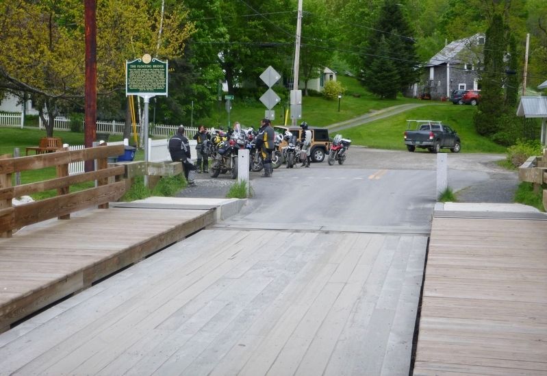 Wide view of The Floating Bridge marker. Click for full size. Wide view of The Floating Bridge marker image. Click for full size.