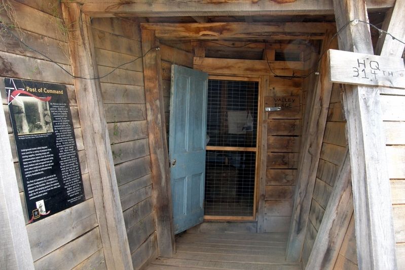 Post of Command entrance. Click for full size. Post of Command entrance image. Click for full size.