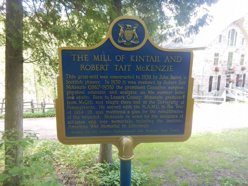 The Mill of Kintail and Robert Tait McKenzie Marker image. Click for full size.