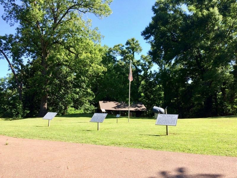 View of marker and former area of Fort Wade (this marker above near-middle marker). image. Click for full size.