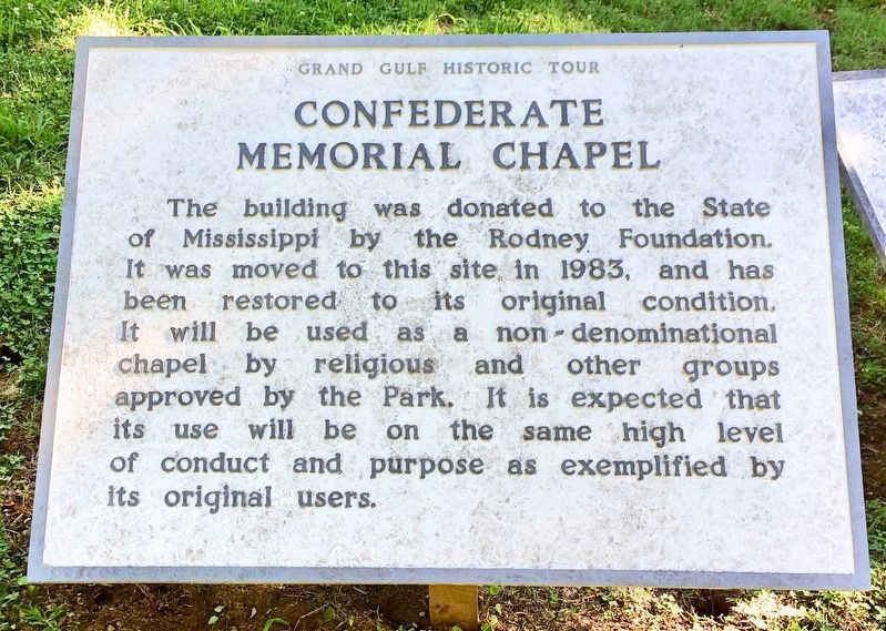 Confederate Memorial Chapel Marker image. Click for full size.
