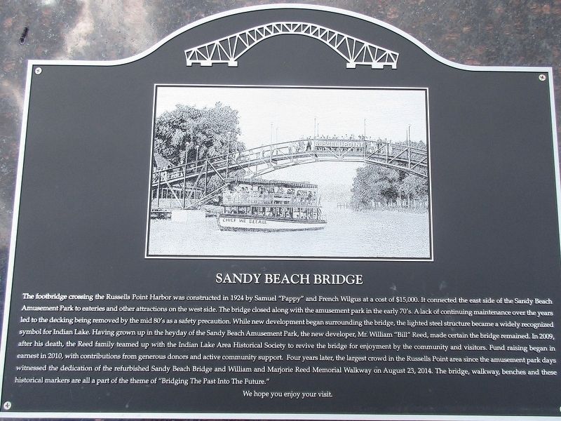 Sandy Beach Bridge Marker image. Click for full size.