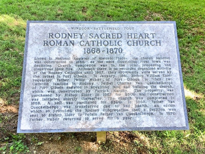 Rodney Sacred Heart Roman Catholic Church Marker image. Click for full size.