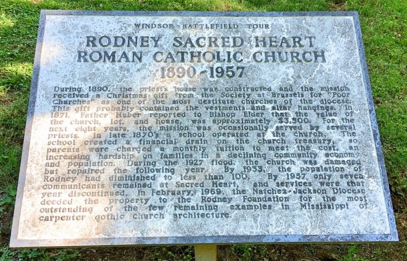 Rodney Sacred Heart Roman Catholic Church Marker image. Click for full size.