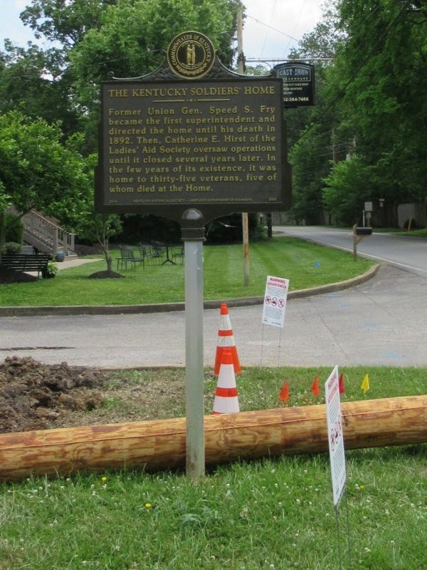 The Kentucky Soldiers Home Marker image. Click for full size.