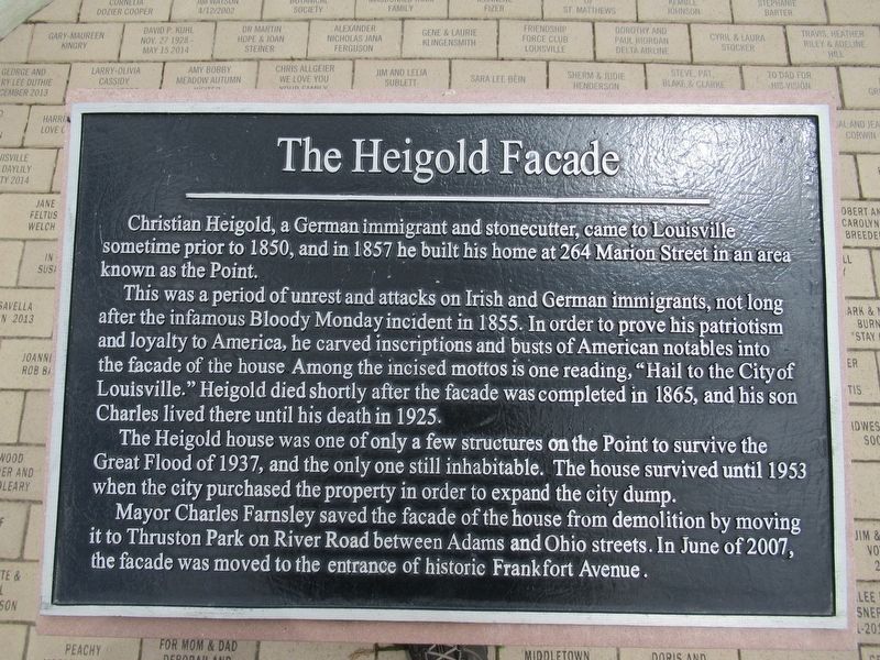 The Heigold Facade Marker. Click for full size. The Heigold Facade Marker image. Click for full size.