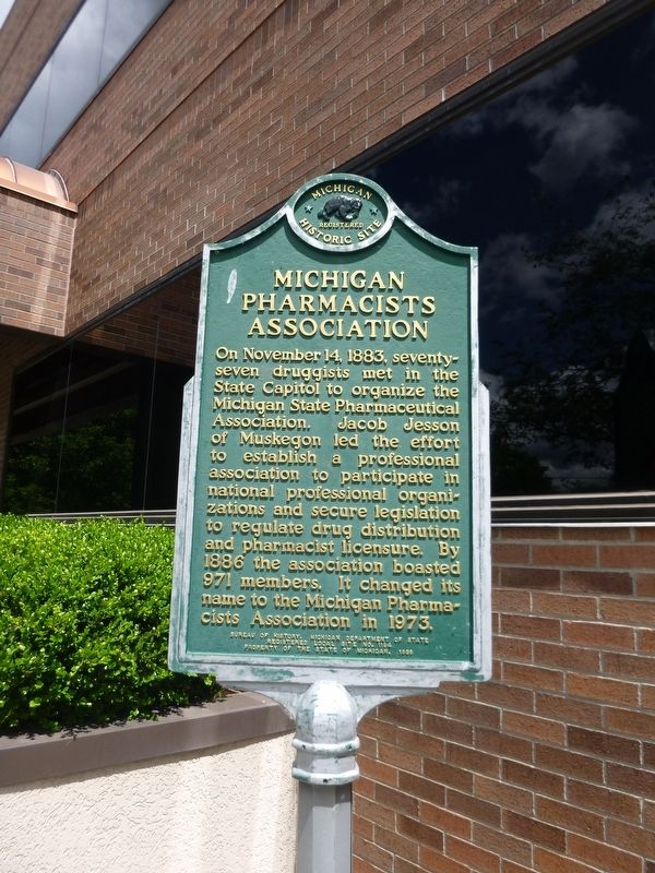 Michigan Pharmacists Association Marker image. Click for full size.