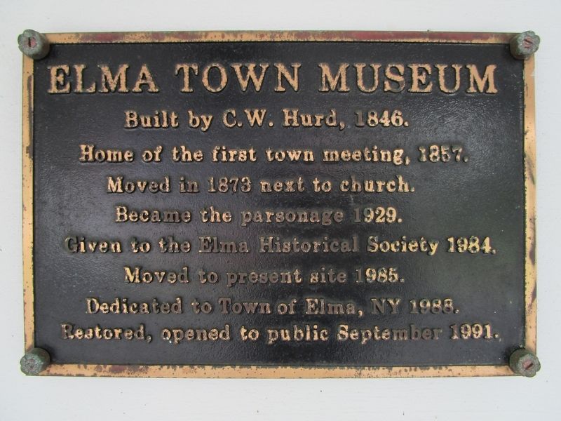 Elma Town Museum Marker image. Click for full size.